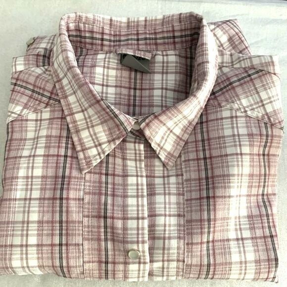 Hi-Tec  Women's  Long Sleeve Plaid Shirt XL 100% Polyester - Picture 5 of 9